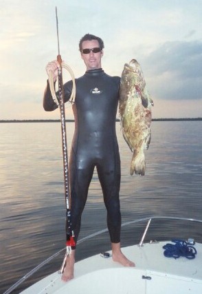 Black Grouper at Sunset