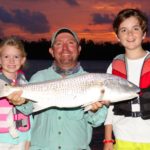 Kids fishing - sunset - redfish - key largo - 2012