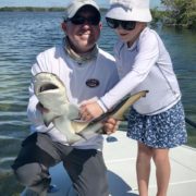 Shark & Young Lady | Captain Dave Perkins Fishing Charter | Tavernier, FL